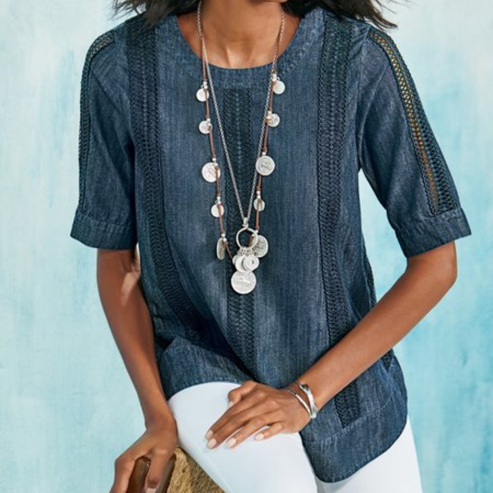 Soft Surroundings Lapiza Swing Top